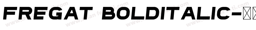 Fregat BoldItalic字体转换